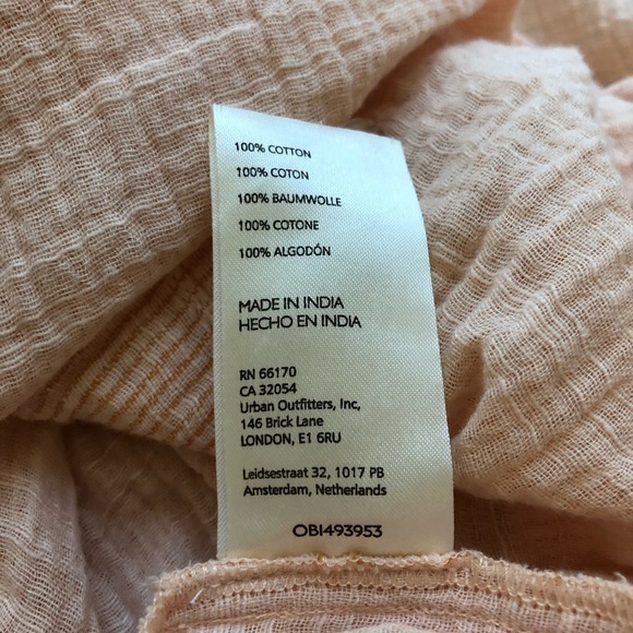 By Anthropologie Boho Gauzy Cotton V-Neck Side Button Popover Shirt Medium - Picture 11 of 14